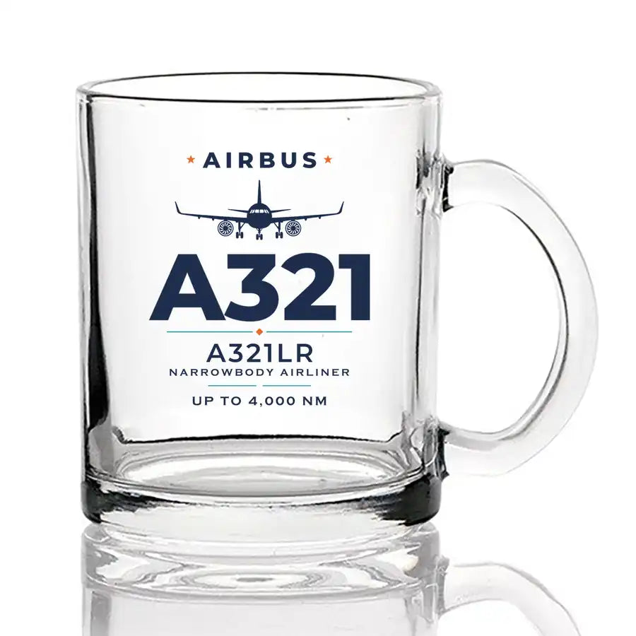 Airbus A321LR - Heritage - Coffee & Tea Glass