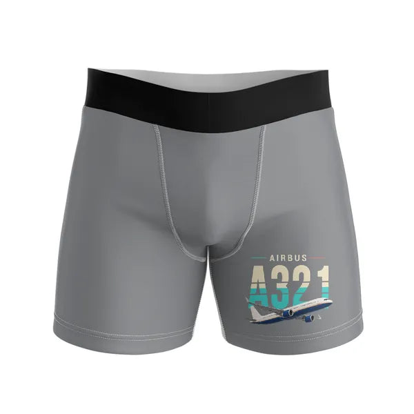 Airbus A321LR - Men Boxers - Original - Gray