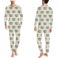 Thumbnail for Airbus A321LR - Men Pajamas - Original Pattern - Beige