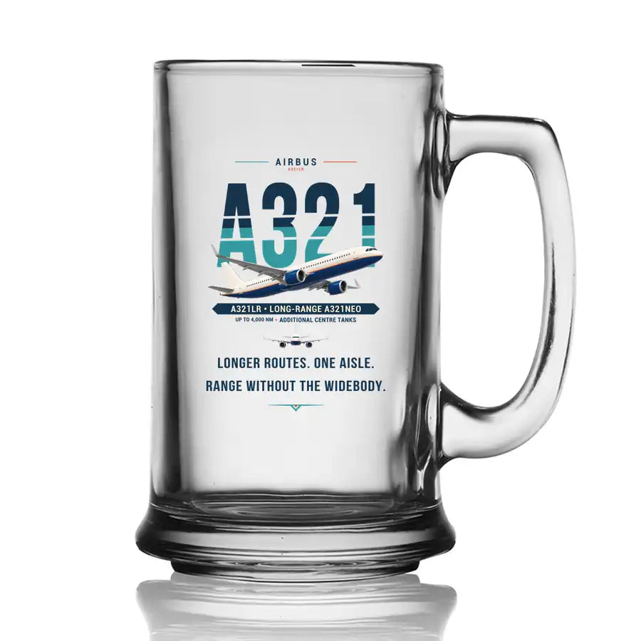 Airbus A321LR - Original - Beer Glass with Holder