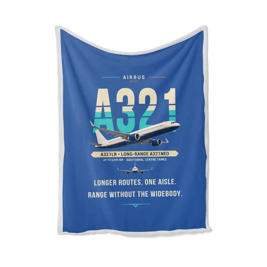 Airbus A321LR - Original - Blanket - Blue