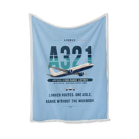 Thumbnail for Airbus A321LR - Original - Blanket - Light Blue