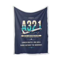 Thumbnail for Airbus A321LR - Original - Blanket - Navy Blue