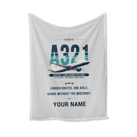 Thumbnail for Airbus A321LR - Original + Name - Blanket - Light Gray