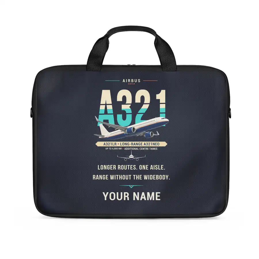 Airbus A321LR - Original + Name - Laptop Bag
