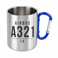 Thumbnail for Airbus A321LR - Outdoors Mug - Tag - Blue