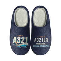 Thumbnail for Airbus A321LR - Slippers - Cotton - Cartoon - Navy Blue