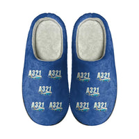 Thumbnail for Airbus A321LR - Slippers - Cotton - Cartoon Pattern - Blue