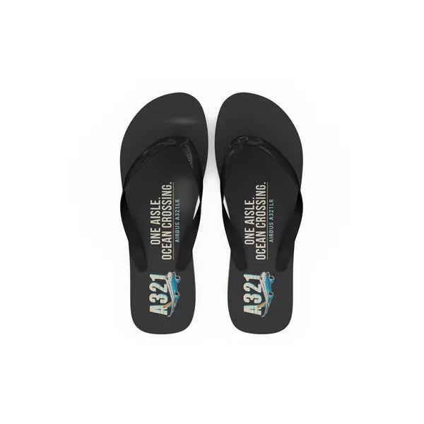 Airbus A321LR - Slippers - Flip Flops - Cartoon - Black