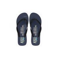 Thumbnail for Airbus A321LR - Slippers - Flip Flops - Cartoon - Navy Blue