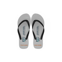 Thumbnail for Airbus A321LR - Slippers - Flip Flops - Original + Name - Light Gray