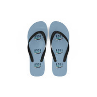 Thumbnail for Airbus A321LR - Slippers - Flip Flops - Original Pattern - Light Blue