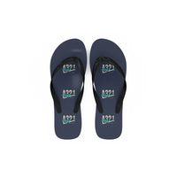 Thumbnail for Airbus A321LR - Slippers - Flip Flops - Original Pattern - Navy Blue