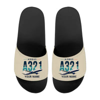 Thumbnail for Airbus A321LR - Slippers - Sport - Original + Name - Beige