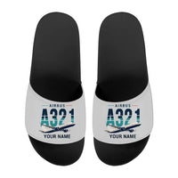 Thumbnail for Airbus A321LR - Slippers - Sport - Original + Name - Light Gray