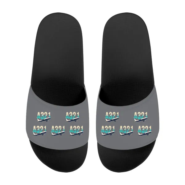 Airbus A321LR - Slippers - Sport - Original Pattern - Gray