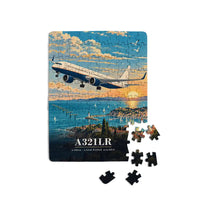 Thumbnail for Airbus A321LR - Vertical + Text - Canvas Puzzle