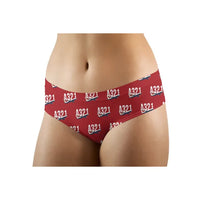 Thumbnail for Airbus A321LR - Women Panties - Original Pattern - Red - Front