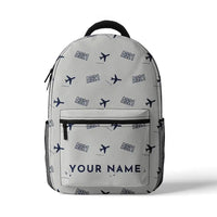 Thumbnail for Airbus A321P2F - 3D Backpack - 3D Pattern + Name - White