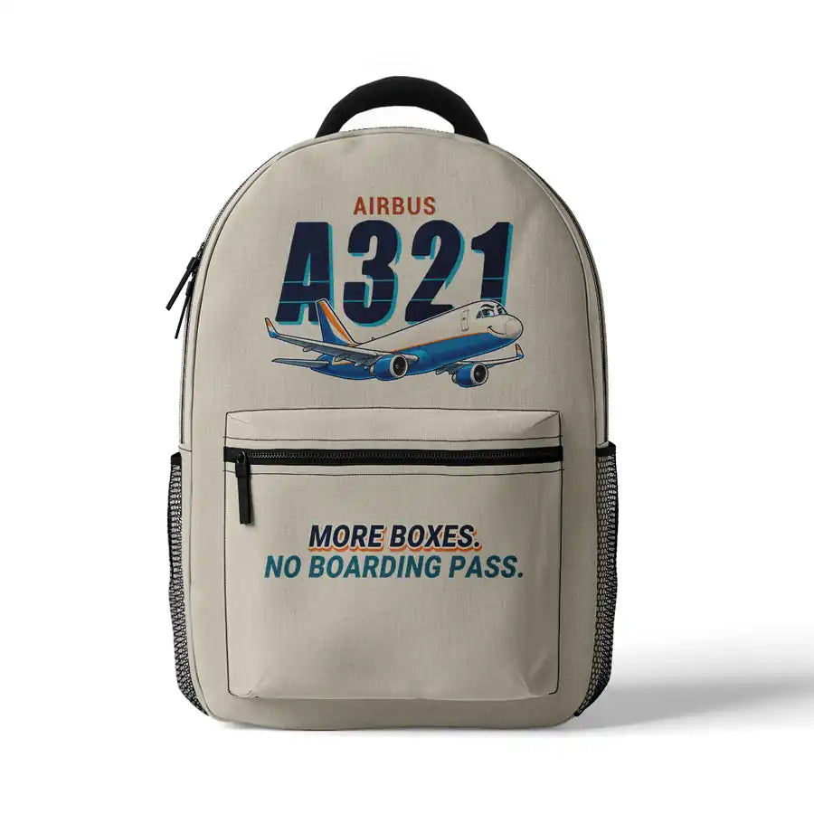 Airbus A321P2F - 3D Backpack - Cartoon - Beige