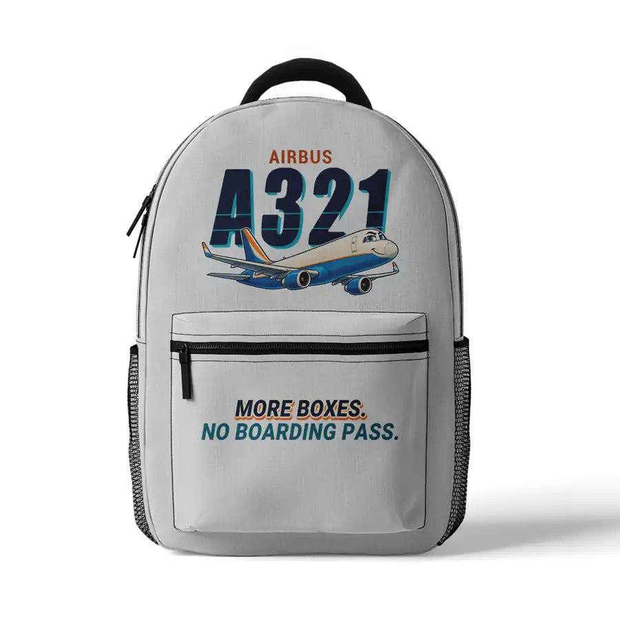 Airbus A321P2F - 3D Backpack - Cartoon - White