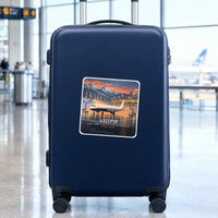 Thumbnail for Airbus A321P2F - 3D + Name - Square Sticker - Suitcase