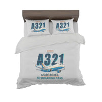 Thumbnail for Airbus A321P2F - Cartoon - Bedding Set - Light Gray