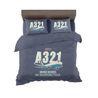 Thumbnail for Airbus A321P2F - Cartoon - Bedding Set - Navy Blue
