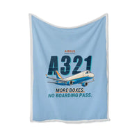 Thumbnail for Airbus A321P2F - Cartoon - Blanket - Light Blue
