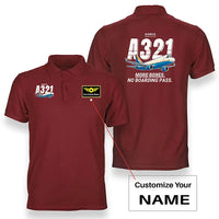 Thumbnail for Airbus A321P2F - Cartoon - Double-Side Polo - Red + Name