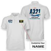 Thumbnail for Airbus A321P2F - Cartoon - Double-Side Polo - White + Name