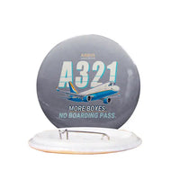 Thumbnail for Airbus A321P2F - Cartoon - Pin - Gray