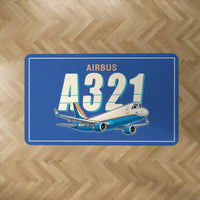 Thumbnail for Airbus A321P2F - Cartoon - Rectangle Carpet - Blue