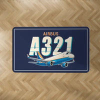 Thumbnail for Airbus A321P2F - Cartoon - Rectangle Carpet - Dark Blue