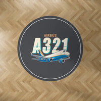 Thumbnail for Airbus A321P2F - Cartoon - Round Carpet - Dark Gray