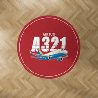 Thumbnail for Airbus A321P2F - Cartoon - Round Carpet - Red