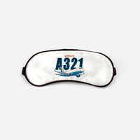 Thumbnail for Airbus A321P2F - Cartoon - Sleep Mask - White