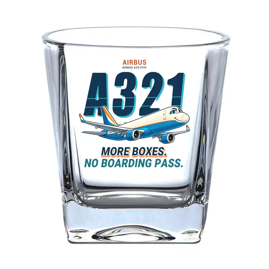 Airbus A321P2F - Cartoon - Whiskey Glass
