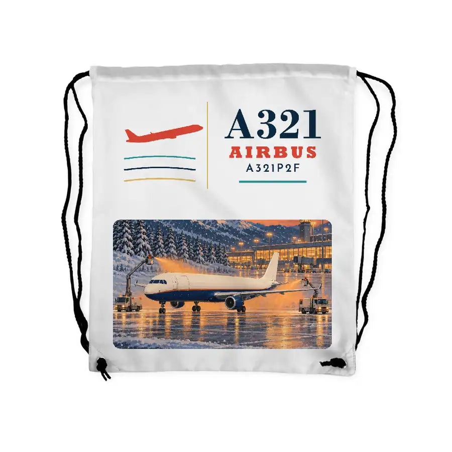 Airbus A321P2F - Drawstring Bag - Classic - White