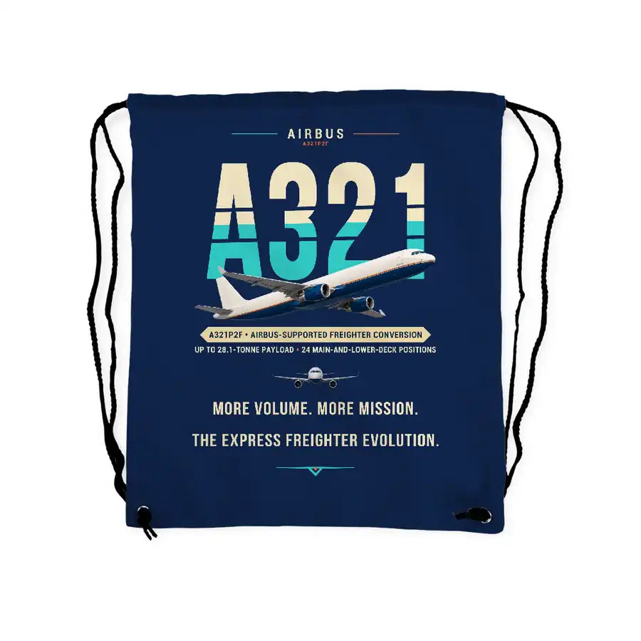 Airbus A321P2F - Drawstring Bag - Original - Dark Blue