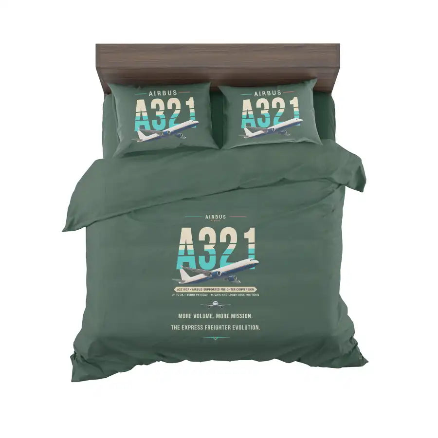 Airbus A321P2F - Original - Bedding Set - Dark Green
