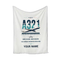 Thumbnail for Airbus A321P2F - Original + Name - Blanket - White