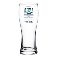 Thumbnail for Airbus A321P2F - Original + Name - Pilsner Beer Glass