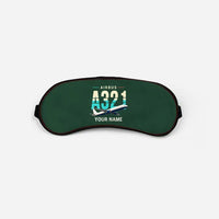 Thumbnail for Airbus A321P2F - Original + Name - Sleep Mask - Dark Green