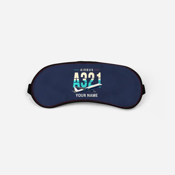 Airbus A321P2F - Original + Name - Sleep Mask - Navy Blue