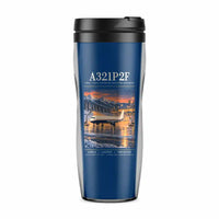 Thumbnail for Airbus A321P2F - Poster - Plastic (No Holder) - Blue