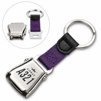 Thumbnail for Airbus A321P2F - Seat Belt Key Chain - Heritage - Purple