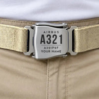 Thumbnail for Airbus A321P2F - Seat Belt - Tag + Name - Beige