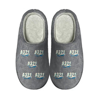 Thumbnail for Airbus A321P2F - Slippers - Cotton - Cartoon Pattern - Gray