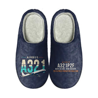 Thumbnail for Airbus A321P2F - Slippers - Cotton - Original - Navy Blue